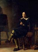 Cornelis Saftleven Self-portrait painting